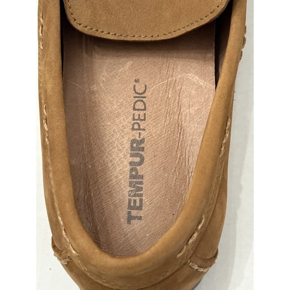 Men's Tempur Pedic Brantford Driving‎ Nubuck Moccasin Loafers Comfort Sz 10.5 M